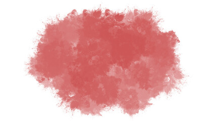 Watercolor stain isolated on transparent background, a rich, deep red, perfect for adding a touch of drama and sophistication to your design projects