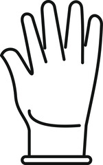 Protective cleaning glove showing open hand, ideal for cleaning, medical and safety purposes, protecting against germs and viruses