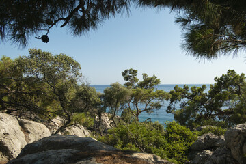 Seaside area beetwen Kas and Demre in Turkey.