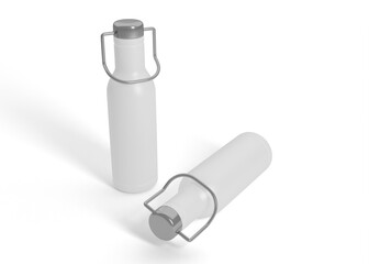 Stainless Steel Tin Bottle Mockup