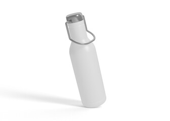 Metal Thermos Bottle Mockup