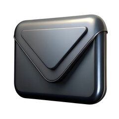 3D Email icon isolated on transparent background