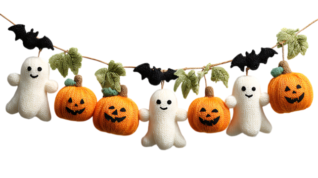 set of halloween pumpkins - Powered by Adobe