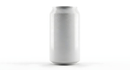 Isolated Blank Aluminum Soda Can Perfect Mockup for Beverage Designs and Labeling