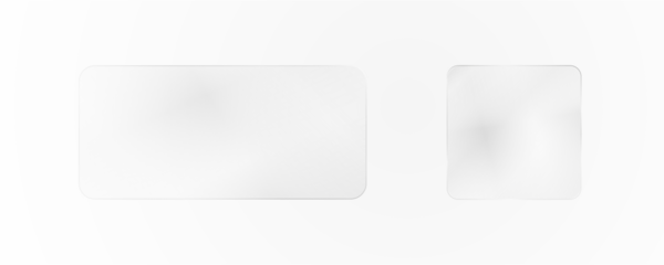 Transparent glass effect, realistic window mockups, mirror set, glass showcase on transparent background, vector png. Glass banner, acrylic smooth surface.	
