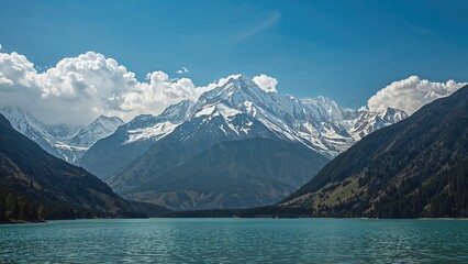 The incredibly beautiful nature background, water, sky, travel, nature, landscape, snow, mountain, ice, park