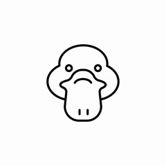 unique duckbill platypus icon sign vector