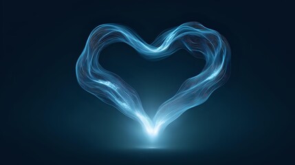 Poster featuring glowing wave lines forming heart with hygiene theme Global Handwashing Day