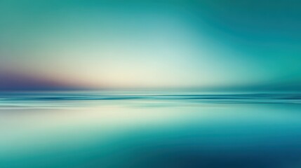 Fototapeta premium Serene Abstract Seascape with Calming Blue and Green Hues