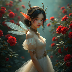 little fairy of the red roses