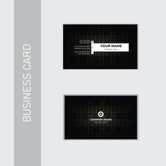 Vector modern creative business card design template.