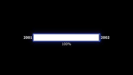New year 2001 to 2002 loading concept. Year change concept.New Year with stunning visuals that capture the magic and excitement of new beginnings
