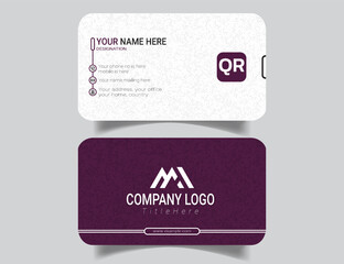 Creative Agency Business Card with Trendy Modern Design