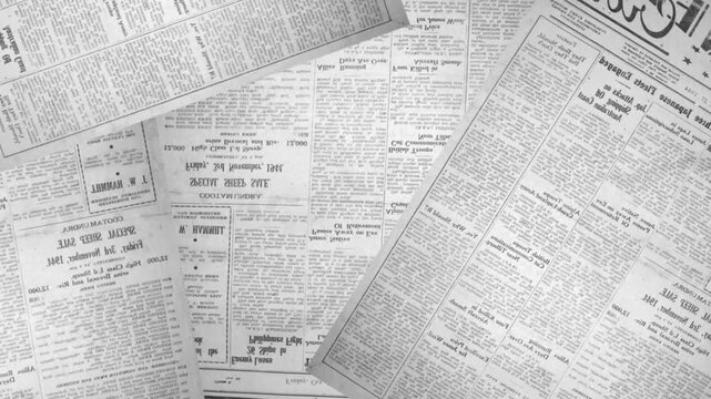 Old torn collage newspaper grunge placard Texture Background or backdrop. Seamless looping