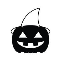 Halloween Pumpkin icon vector illustrations on white background.