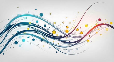 Dynamic Wave Design with Vibrant Colors and Abstract Elements.