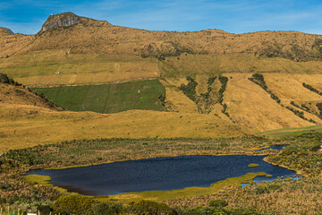A beautiful scenery of mountains and nature in Los Nevados National Park