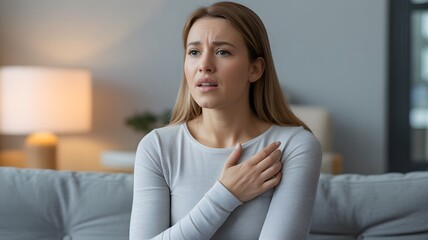 Woman with shortness of breath
