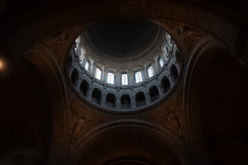 interior of the cathedral in paris