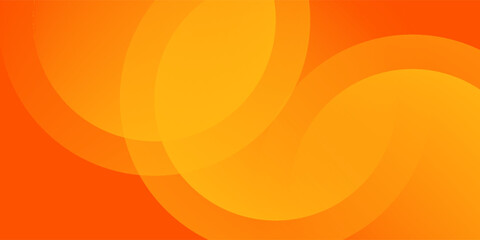 Abstract orange background with circles. Vector illustration