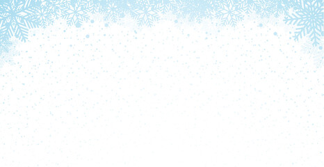 Winter background with snowflakes
