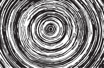 Circular starburst explosion texture. Distressed uneven grunge background. Abstract vector illustration. Overlay to create interesting effect and depth. Isolated on white background.