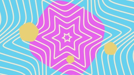 Abstract Fluid Lines Animated Background in Vibrant Colors and Shapes - Powered by Adobe