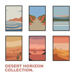 Desert Horizon Landscape Poster Collection