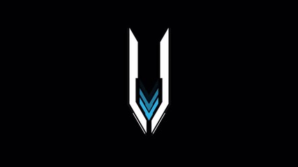 Futuristic Logo Reveal Animation with Geometric Shapes and Dynamic Light Effects