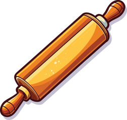 Lunar Family Traditions, wooden rolling pin used for traditional dumpling preparation