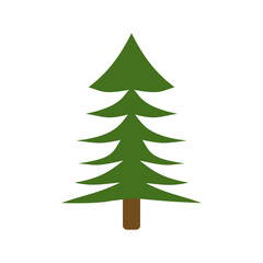 Minimalist Cartoon Christmas Tree Vector Illustration with Gifts and Ornaments – Holiday Background Design