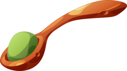 Wooden Spoon with Matcha