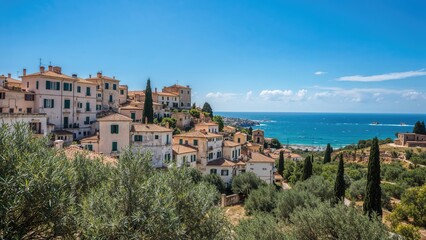 Obraz premium Architecture and landscape from southern Italy - Ostuni in Puglia travel, city, landscape, building, beauty, architecture, Italy, old, Europe, tourism
