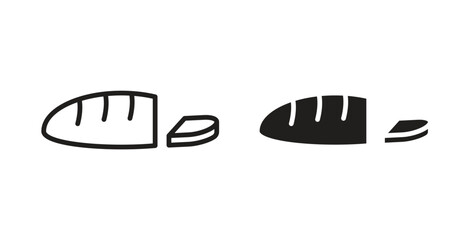 Bread icon simple flat trend modern graphic design abstract logotype