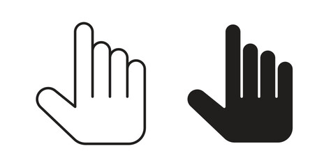 Cursor icon simple flat trend modern graphic design abstract logotype