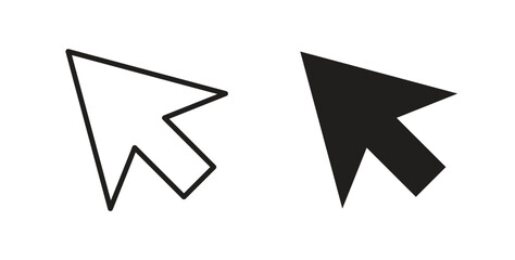 Cursor icon simple flat trend modern graphic design abstract logotype