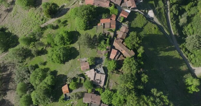 Casal Novo, traditional schist village nestled in the Lous&atilde; mountains, Portugal