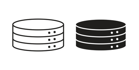 Database icon simple flat trend modern graphic design abstract logotype