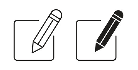 Edit icon simple flat trend modern graphic design abstract logotype