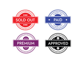 Dynamic business stamps approved paid premium sold out for sales and marketing success