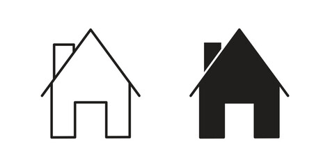 Home icon simple flat trend modern graphic design abstract logotype