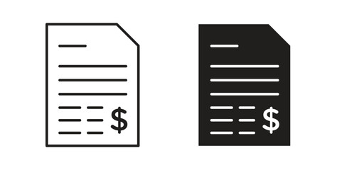 Invoice icon simple flat trend modern graphic design abstract logotype