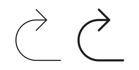 Redo icon simple flat trend modern graphic design abstract logotype