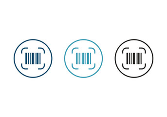 Barcode Scanning barcode icon vector, filled flat sign, 
Symbol, logo illustration