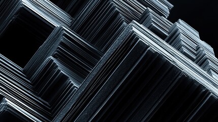 Magnified view of crystal lattice structure of salt showing detail