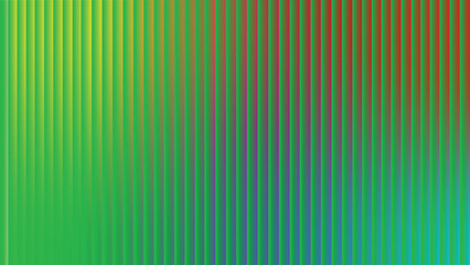 Obraz premium Bright Neon Gradient With Vertical Stripes In Green, Blue, And Red Abstract Background