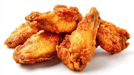 Savory golden brown chicken wings piled high perfect for sharing at parties or game nights.