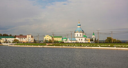 The Church of the Assumption of the Blessed Virgin Mary on the banks of the Volga river in Cheboksary