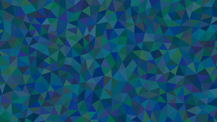 Abstract triangle background in shades of blue, green, and purple creates a mosaic effect