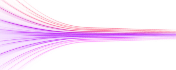 PNG urban highway with blue, red, and pink light streaks twisting dynamically. Yellow neon trails enhance glowing motion and energy flow. Perfect vector for speed, night city, and futuristic visua